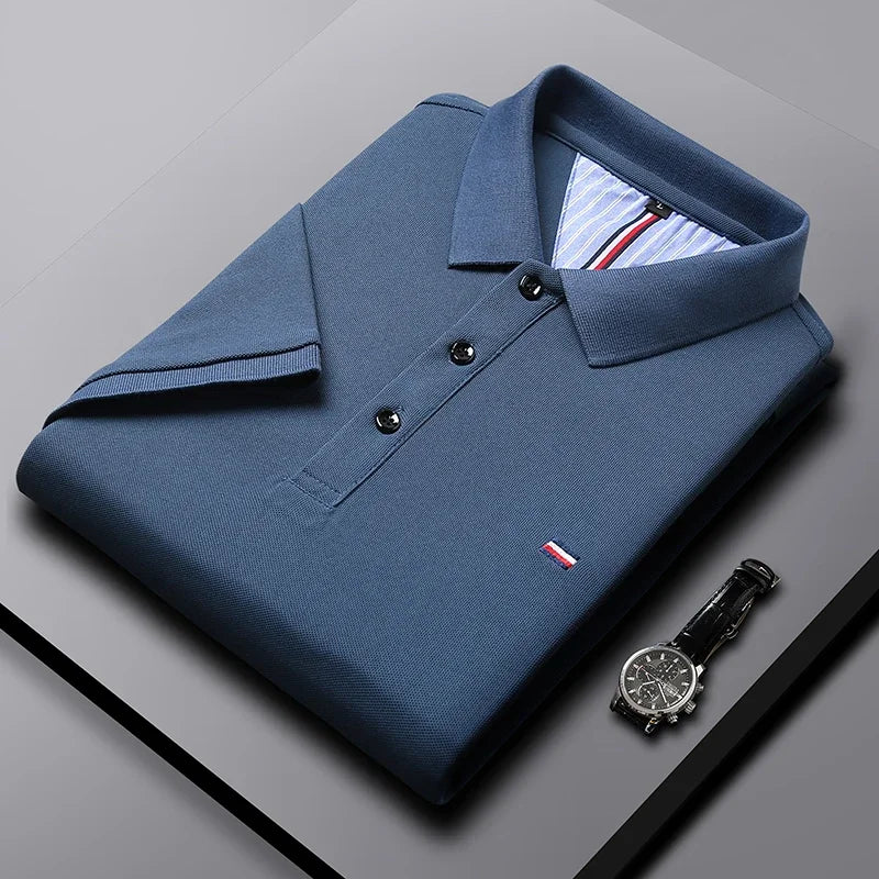 RBB Executive Men’s Breathable Embroidered Polo Shirt – Comfortable Casual & Business Top