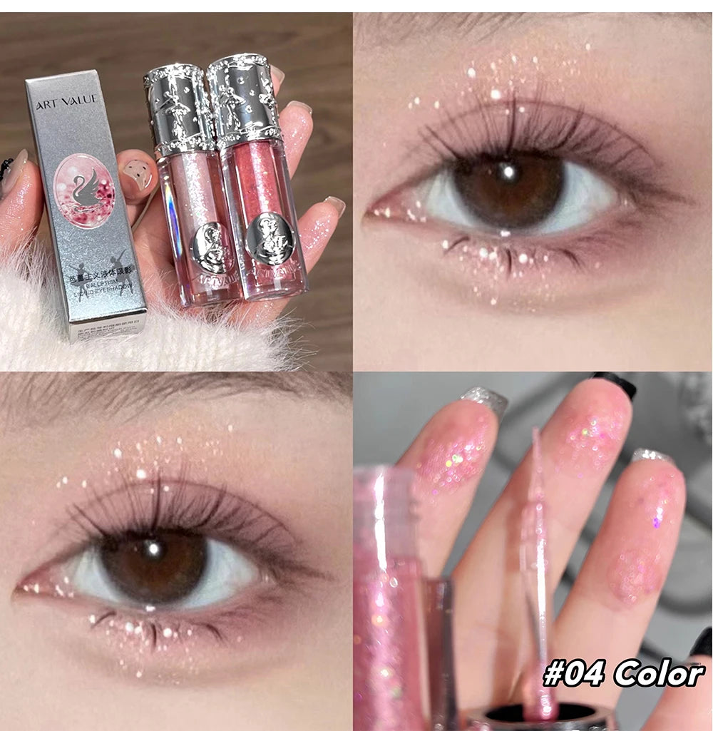 Balletism Liquid Eyeshadow – Fine Shimmer Highlighter for Delicate, Influencer-Ready Eye Looks
