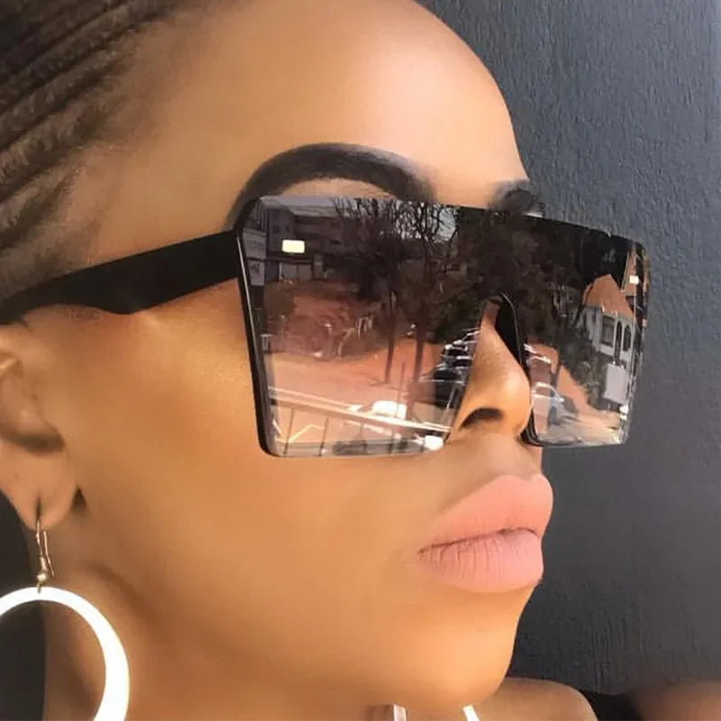 RBB Oversized Square Sunglasses – Retro Gradient UV400 Eyewear for Women & Men (2024)