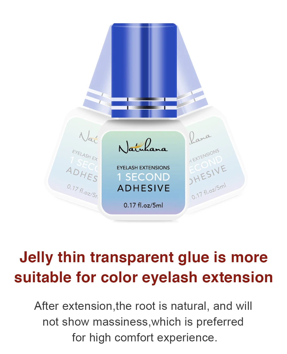 5ml Professional Eyelash Extension Glue – Fast-Drying (0.3s–3s), Strong Hold Adhesive