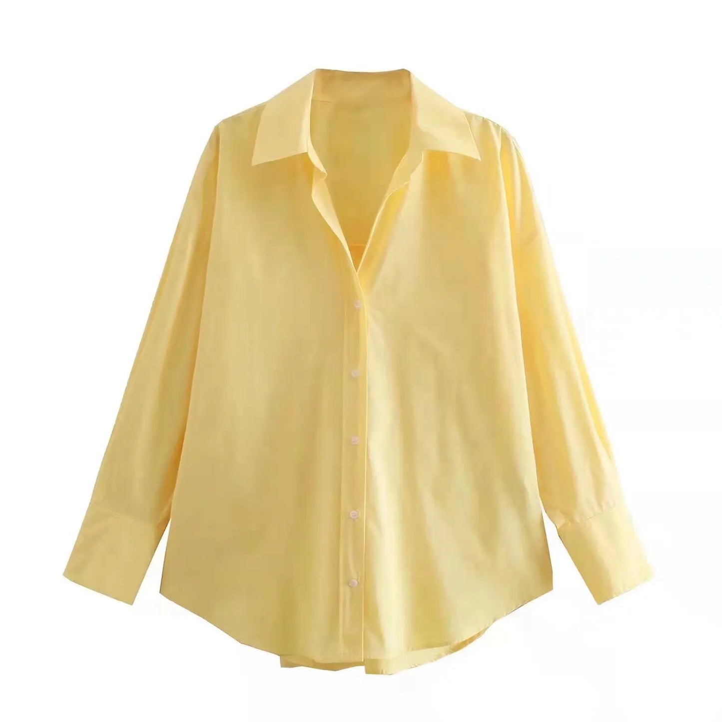 RBB Women's Multicolor Oversized Shirt – Long Sleeve Button-Up Streetwear Blouse (Summer Collection)
