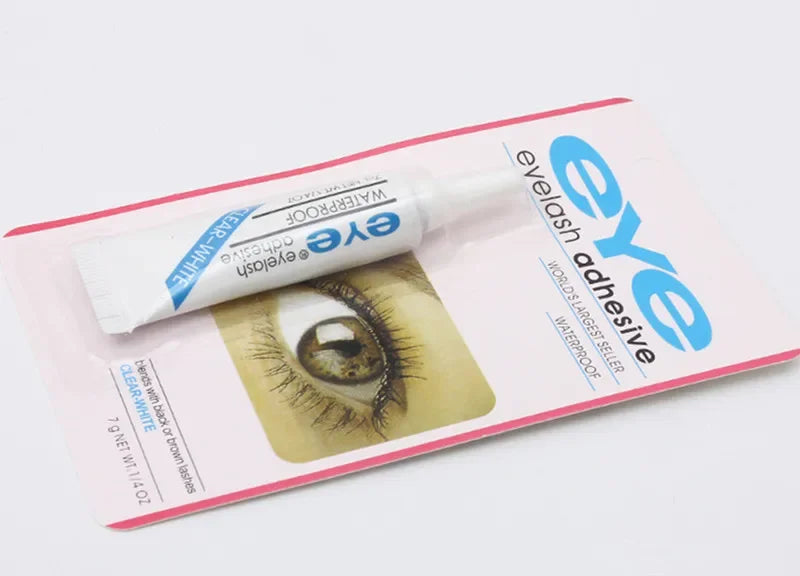 7g Waterproof Eyelash Glue – Strong Hold Lash Adhesive in Dark or Clear