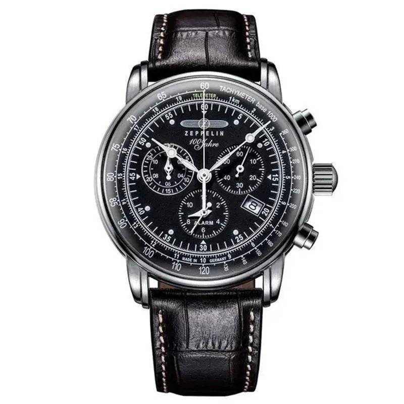 RBB Men's Luxury Quartz Watch – Leather Band, Business & Casual