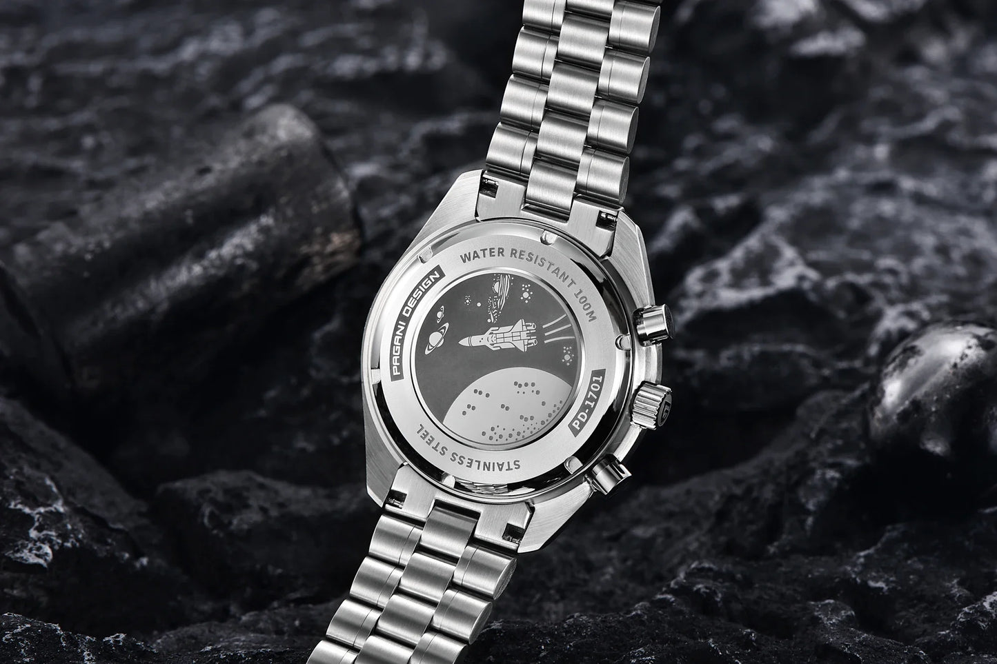 RBB DESIGN Moon Men's Luxury Quartz Watch – 2025 Gold Edition