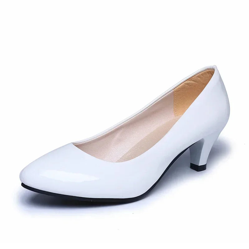 RBB Women’s Nude Pumps – Shallow Toe Low Heels for Office, Wedding & Party