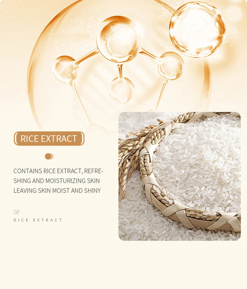 Rice Extract Skincare Set – Toner, Niacinamide Serum & Cleansing Foam