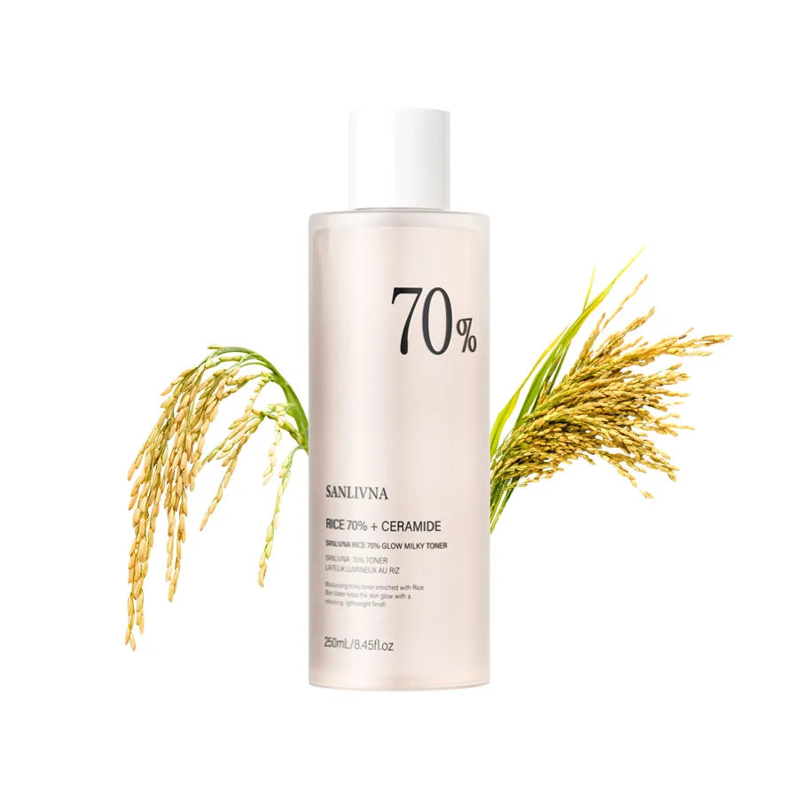 Rice Extract Skincare Set – Toner, Niacinamide Serum & Cleansing Foam