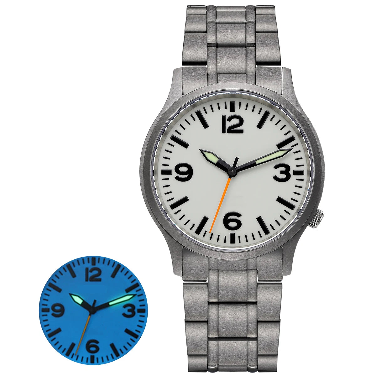 RBB Titanium Men’s Outdoor Sports Quartz Watch – Super Luminous Dial, Sapphire Crystal, Lightweight, 5ATM Waterproof