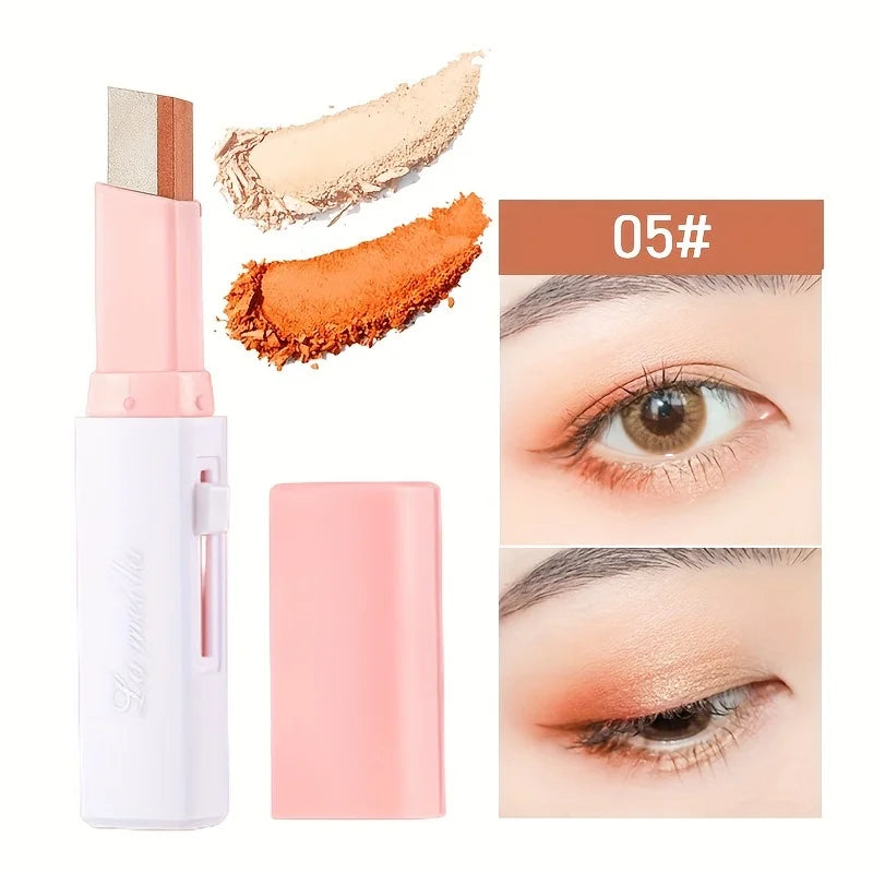 2-in-1 Pearly Highlighter & Eyeshadow Stick – Waterproof, Long-Lasting Glitter Eyeliner