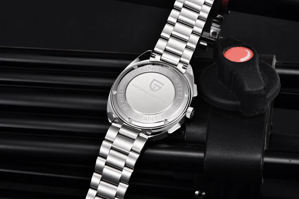 RBB DESIGN 2025 Retro Luxury Chronograph Men's Quartz Watch – VK63 Leather Sport Timepiece