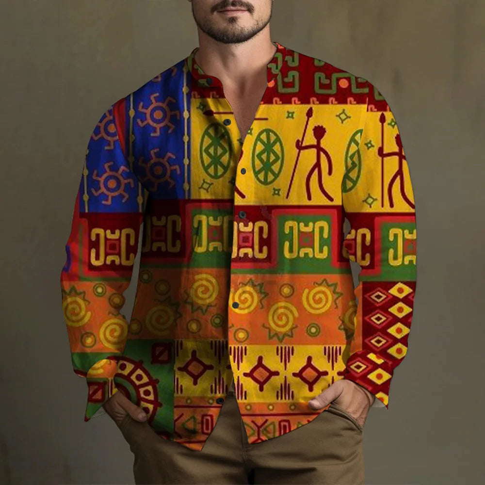 RBB Men’s Yellowstone Western Denim Shirt – Two-Tone Patchwork, Casual Long Sleeve