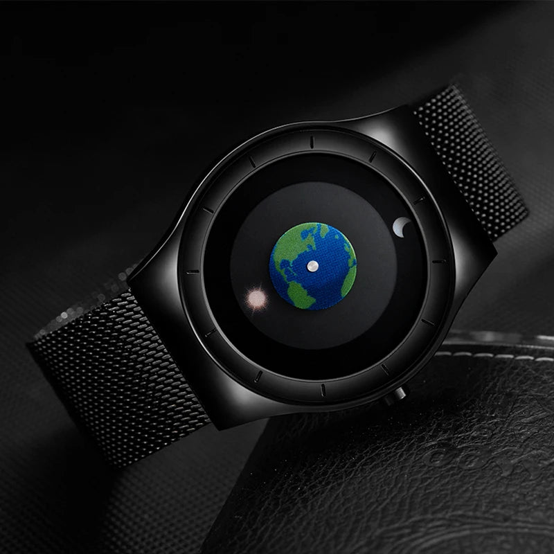 RBB Minimalist Unisex Quartz Watch – Simple Style Unique Dial for Men & Women Couples