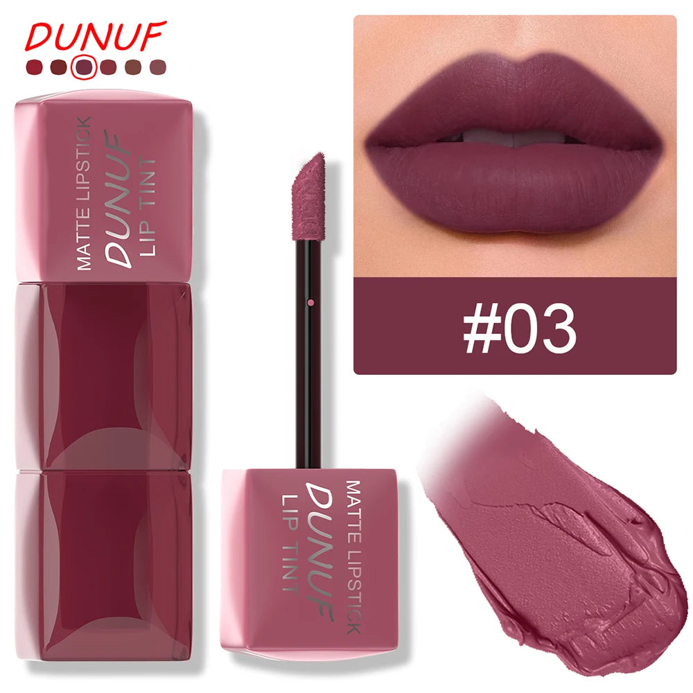 RBB 6-Color Matte Velvet Lip Gloss Set – Long-lasting, Non-Sticky, Colorful Lip Glaze