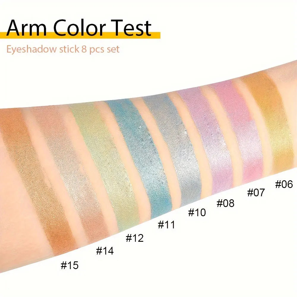 16-Color Pearlescent Glitter Eyeliner – Waterproof, Long-Lasting & Smudge-Proof