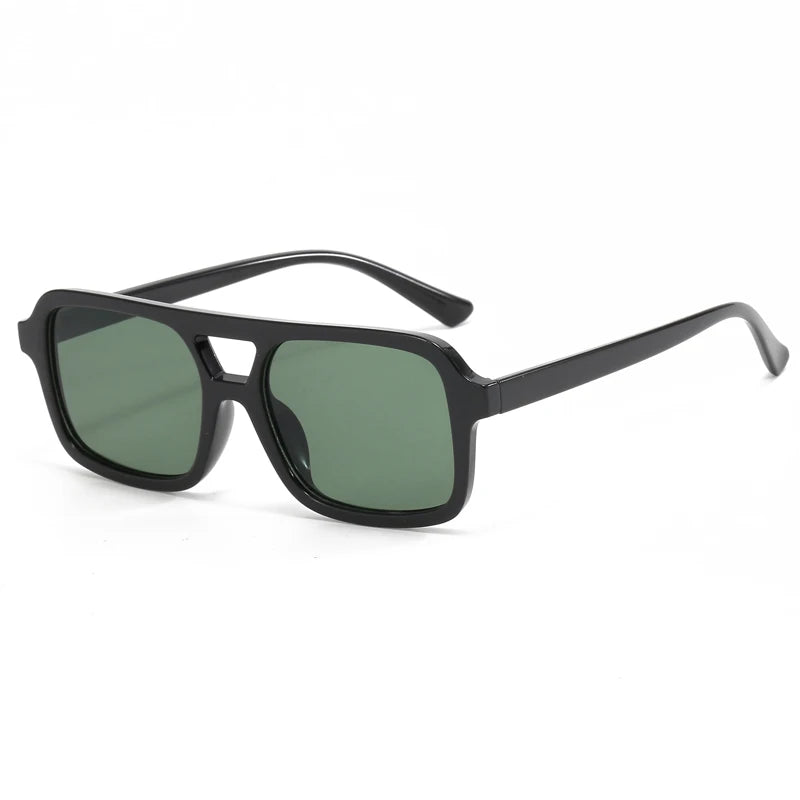 RBB Y2K Double Beam Sunglasses – Small Frame Retro UV Protection Outdoor Eyewear