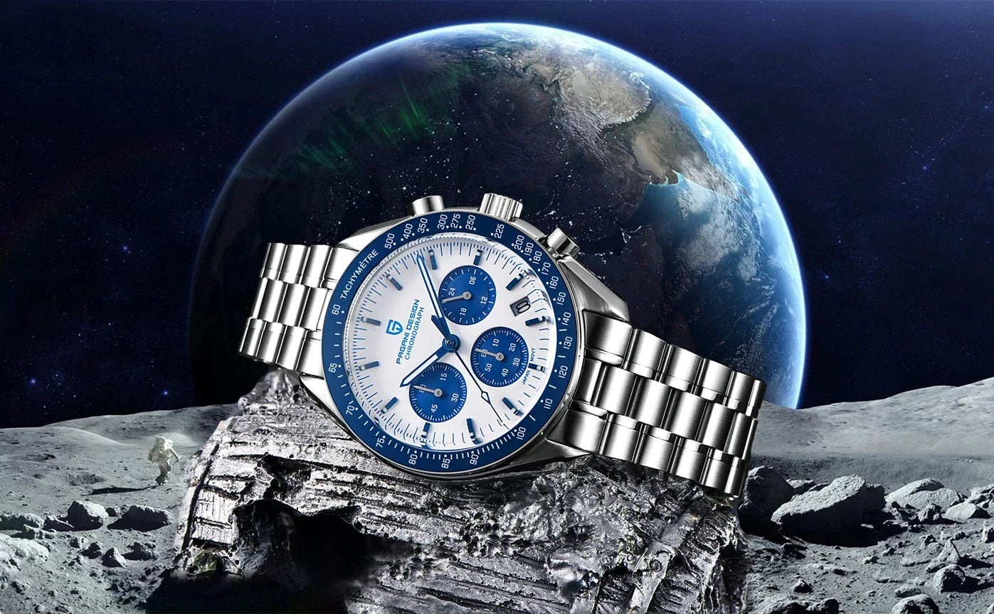 RBB DESIGN Moon Men's Luxury Quartz Watch – 2025 Gold Edition