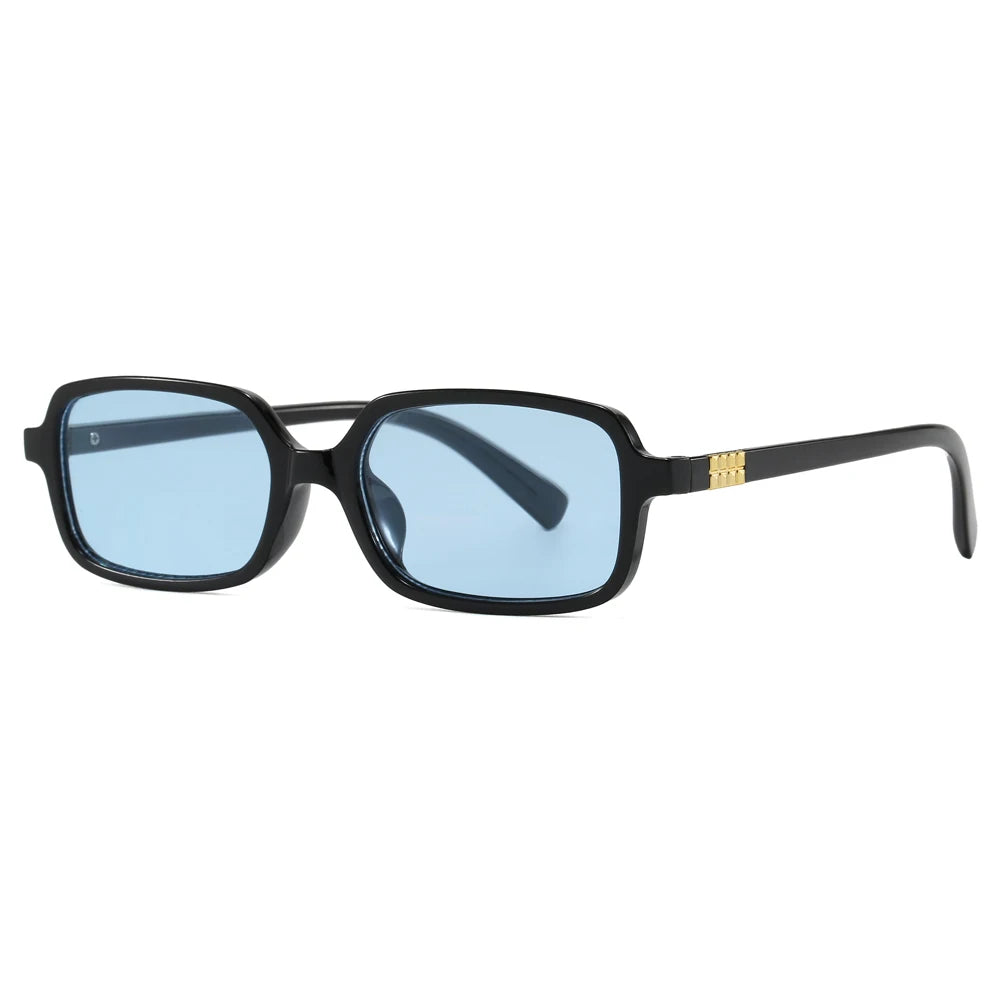 RBB Small Rectangular Sunglasses Set – Minimalist Retro UV400 Eyewear for Women & Unisex