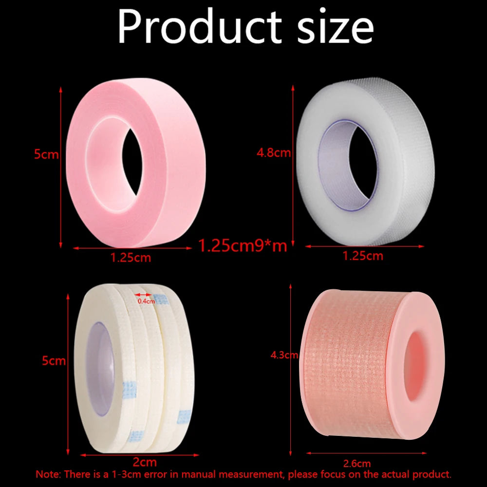 1/3/5 Rolls Eyelash Extension PE Adhesive Tape – Under Eye Pads for Lash Lifting & Grafting