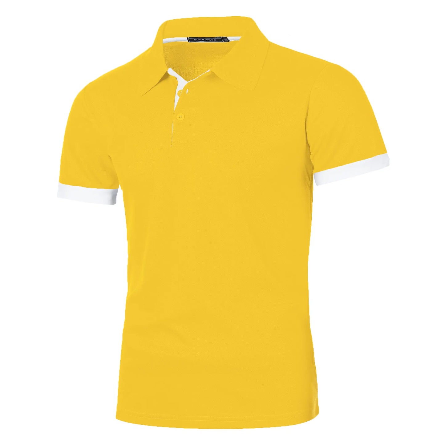 RBB Men’s Short Sleeve Color Matching Fashion Lapel Shirt – Stylish Casual Summer Top