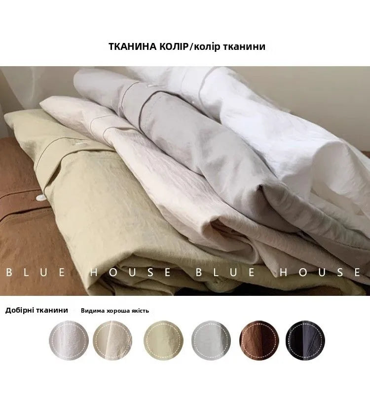 Fall Korean Sle Casual Long Sve irt Women's Versatile Artistic Outerwear round Ne Top Coat Women Loose Fit Commute S...