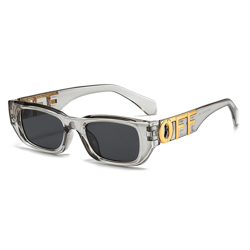 RBB Small Rectangle Sunglasses – Vintage Square UV400 Travel Shades for Men & Women