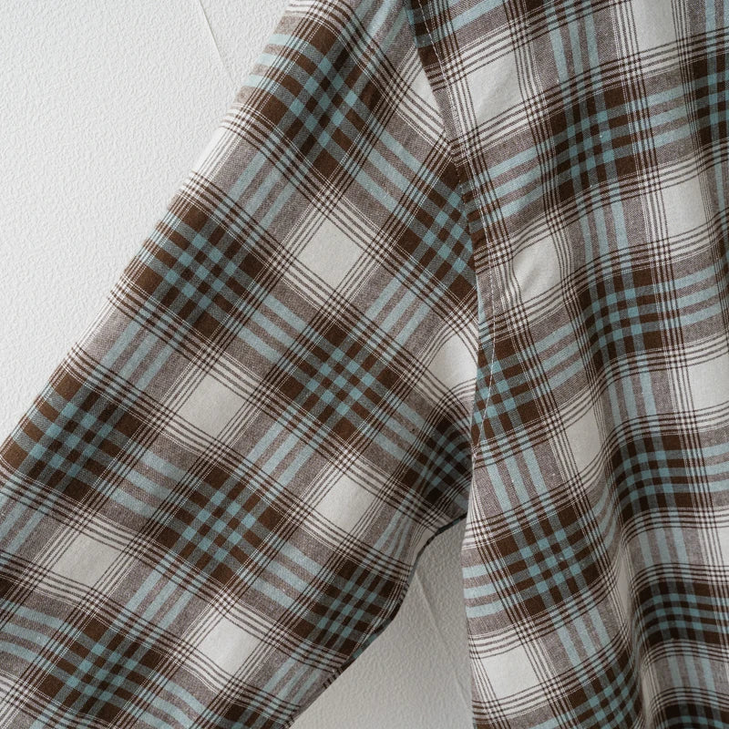 2025 Autumn Cotton Plaid shirt