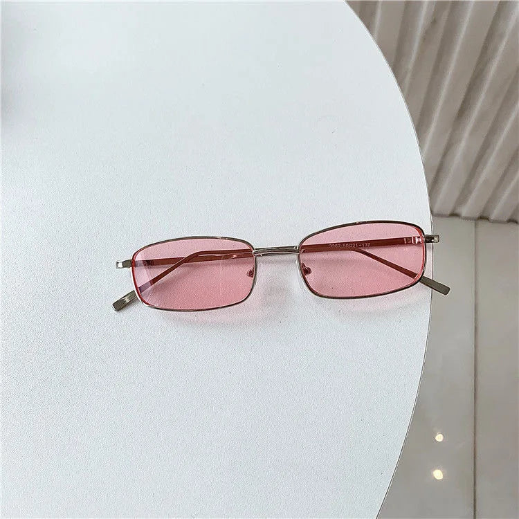 RBB Small Frame Rectangle Sunglasses – Classic Vintage UV400 for Women & Men