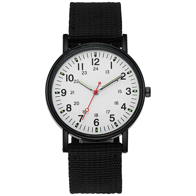 RBB Military Men’s Watch – Luminous, Shock Resistant Sports Quartz Wristwatch with Canvas Strap