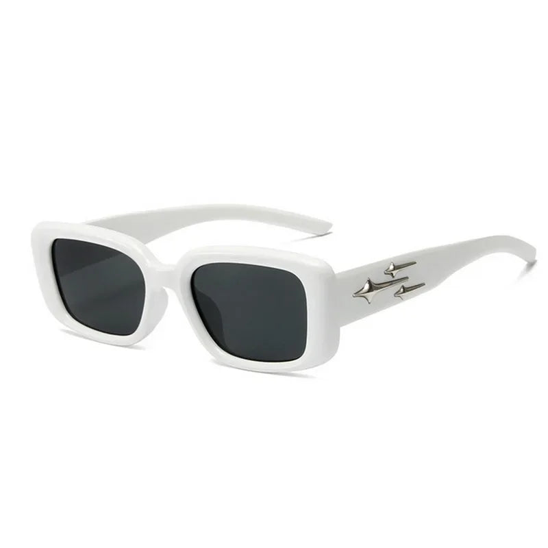RBB Retro Y2K Small Square Cat Eye Sunglasses – Fashion Colorful Mirror Goggles for Women & Men | Sports & Punk Style