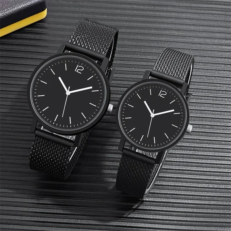 RBB Couple Quartz Watches – Waterproof Splash Resistant Fashion Wristwatches for Men & Women