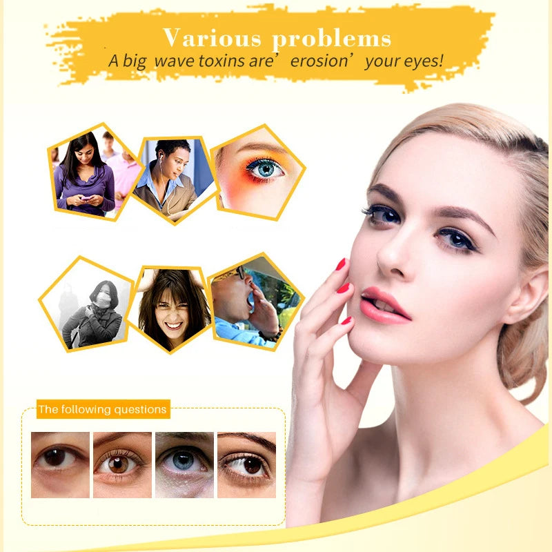 20Pcs (10 Pairs) Gold Collagen Crystal Eye Masks – Firming, Moisturizing & Nourishing Eye Patches for Skincare