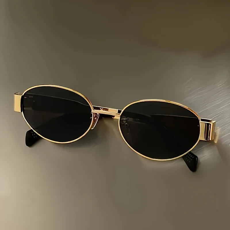 RBB Fashion Sunglasses – Metallic High-End Oval Retro Design for Women (Model LS01)