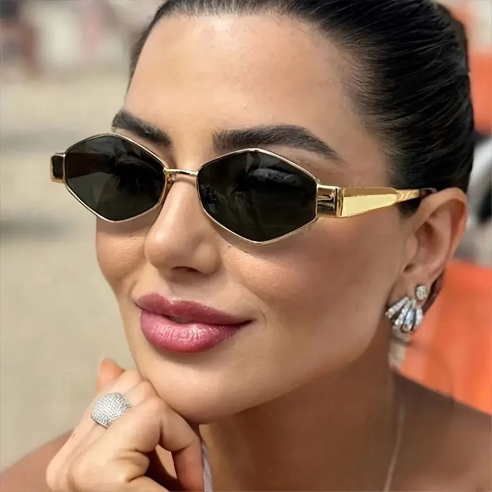 RBB Vintage Punk Round Sunglasses for Women (2PCS) | Retro Metal Frame | RBB Fashion Eyewear