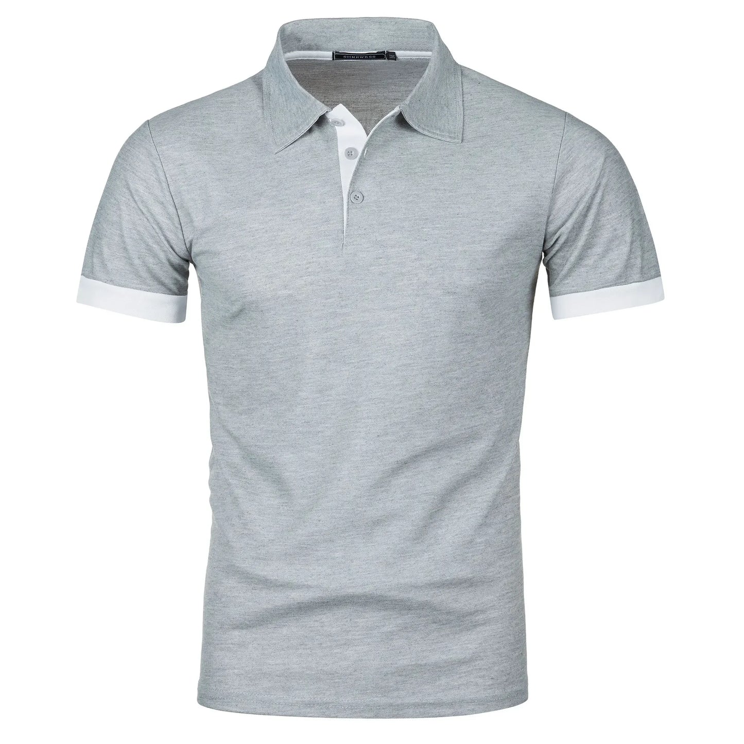 RBB Men’s Short Sleeve Color Matching Fashion Lapel Shirt – Stylish Casual Summer Top