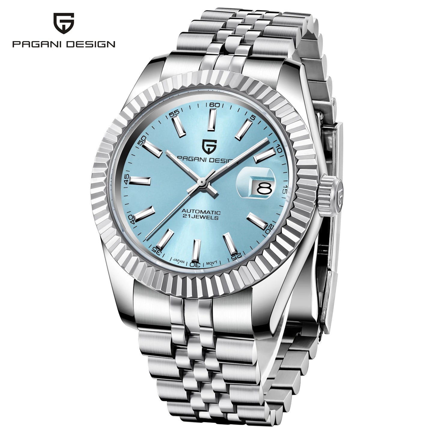 RBB DESIGN PD-1645 V3 Men’s Automatic Mechanical Watch – 42MM Sapphire Glass Stainless Steel Business Timepiece