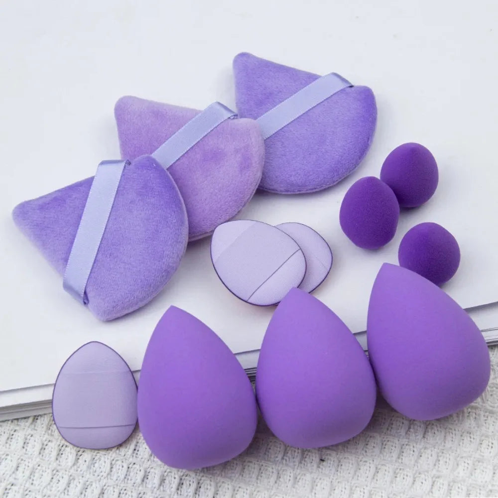 12Pcs Multicolor Makeup Sponge Set – Soft Beauty Blenders for Foundation & Powder