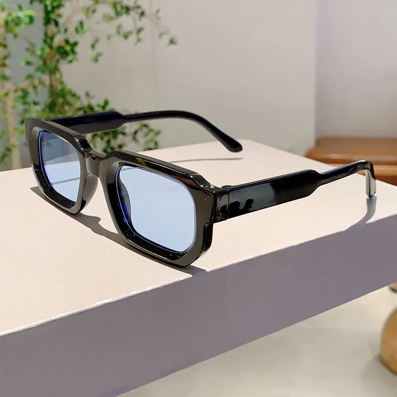 RBB Vintage Rectangle Sunglasses – Unisex Retro Luxury UV400 Fashion Eyewear