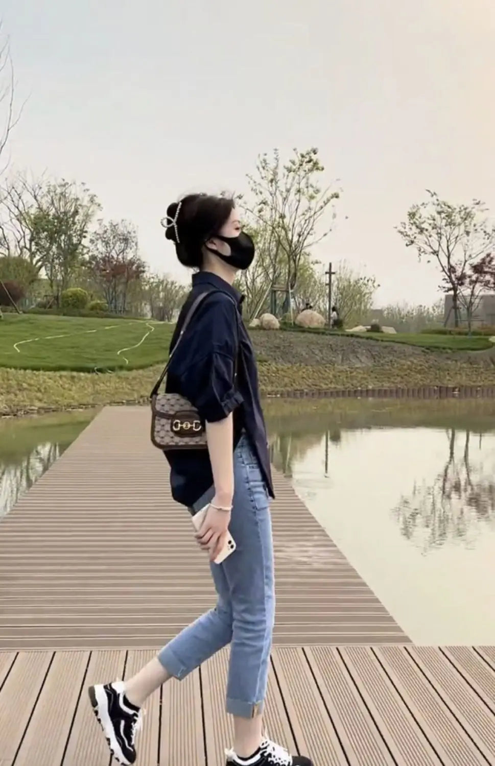Cotton Mid-sleeve Thin Woman Blous Shir 2025 Summer New Loose Fashion Irregular Shirt Casual Vacation Top Korean Women's Clothes