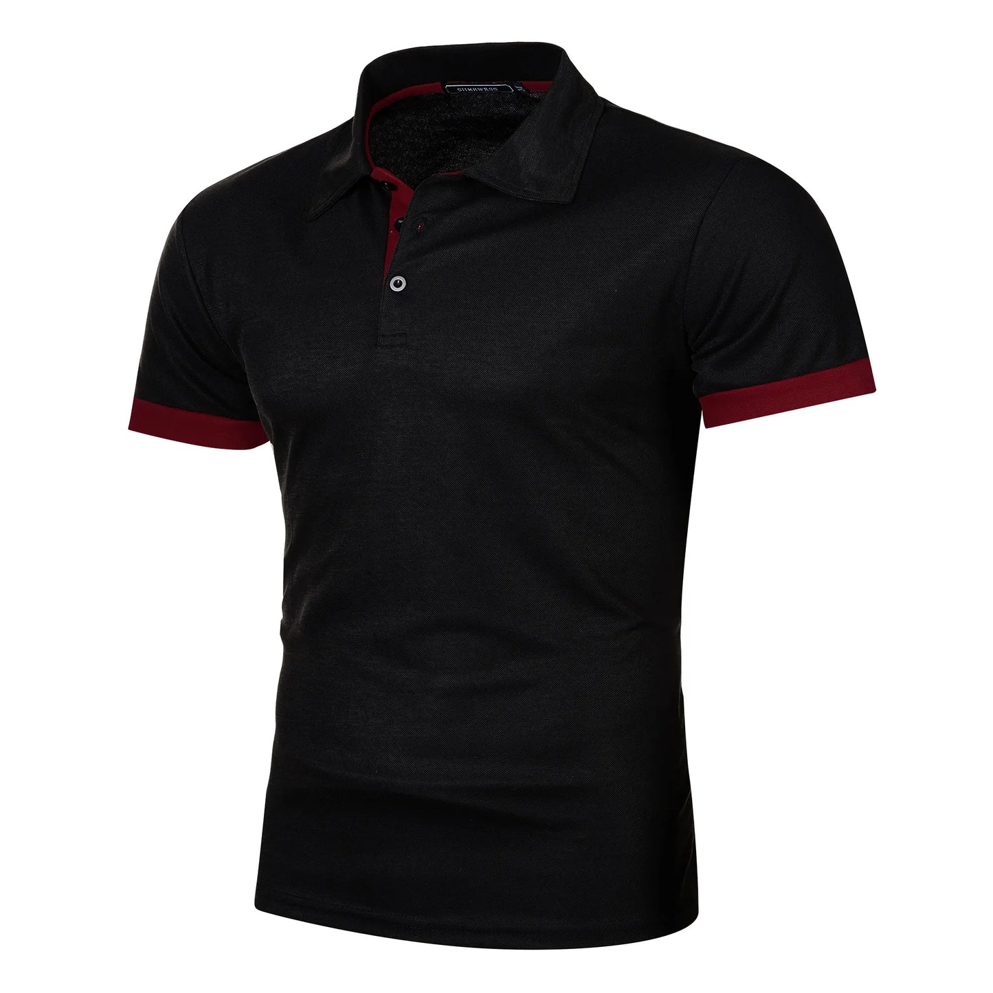 RBB Men’s Short Sleeve Color Matching Fashion Lapel Shirt – Stylish Casual Summer Top