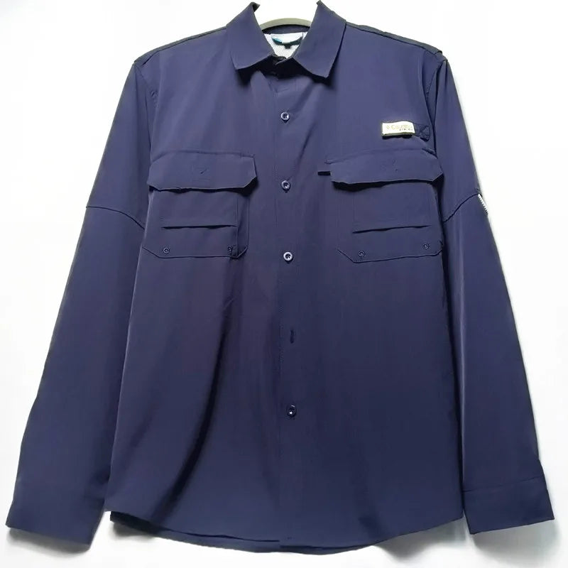 RBB Men’s Quick-Dry Outdoor Shirt – Breathable Short Sleeve, Sunscreen Protection