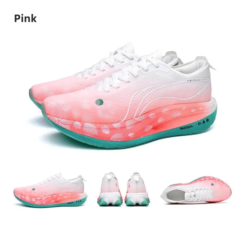 Men’s Fashion Running Shoes – Breathable Mesh, Carbon Plate, Rubber Outsole | Red Rabbit Limited Edition
