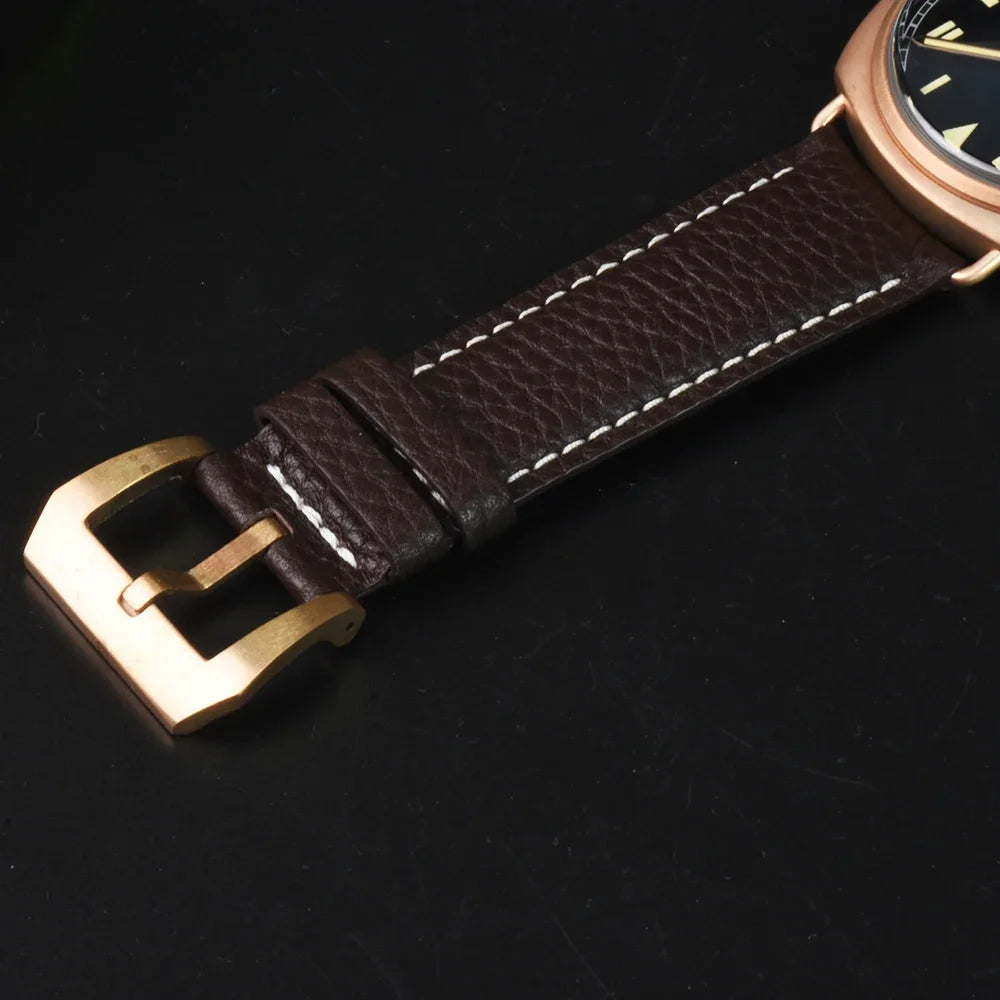 RBB Solid Bronze Men's Quartz Watch – Ronda 502 Movement, Sapphire Crystal, 20ATM Waterproof, Minimalist 2-Hand Design
