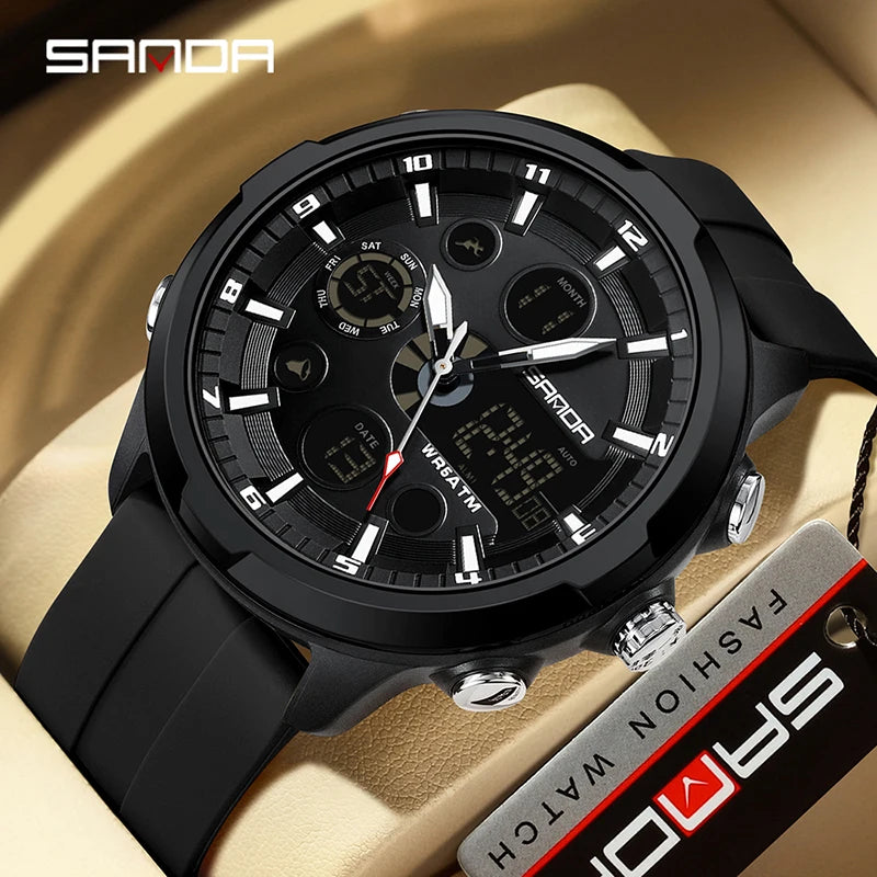 RBB Men’s Military Digital Sports Watch – 50M Waterproof Quartz Timepiece