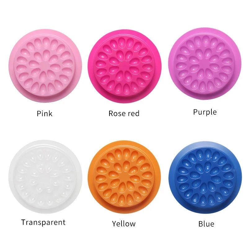Eyelash Glue Holder Pads – 20/100pcs Adhesive Pallets for Extension Supplies