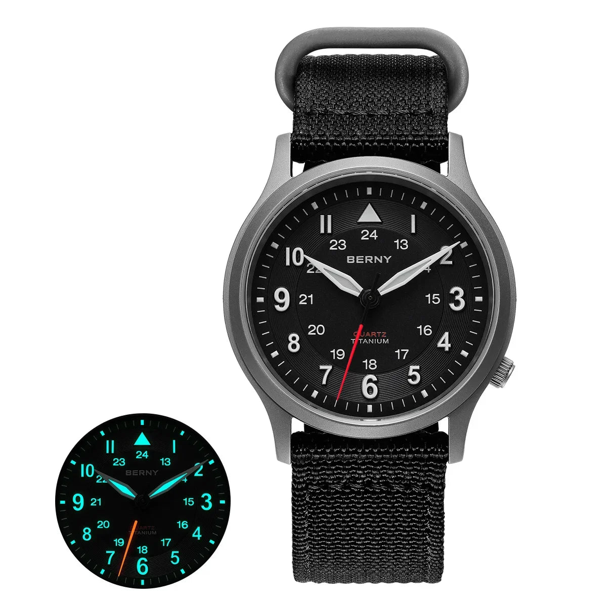RBB Titanium Field Watch – Quartz, Sapphire, BGW9 Lume, 5ATM