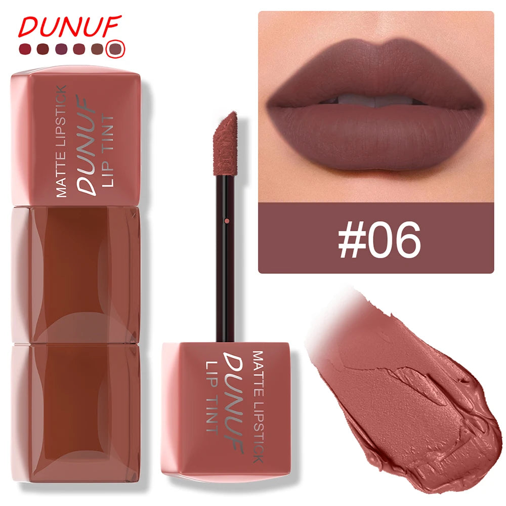 RBB 6-Color Matte Velvet Lip Gloss Set – Long-lasting, Non-Sticky, Colorful Lip Glaze