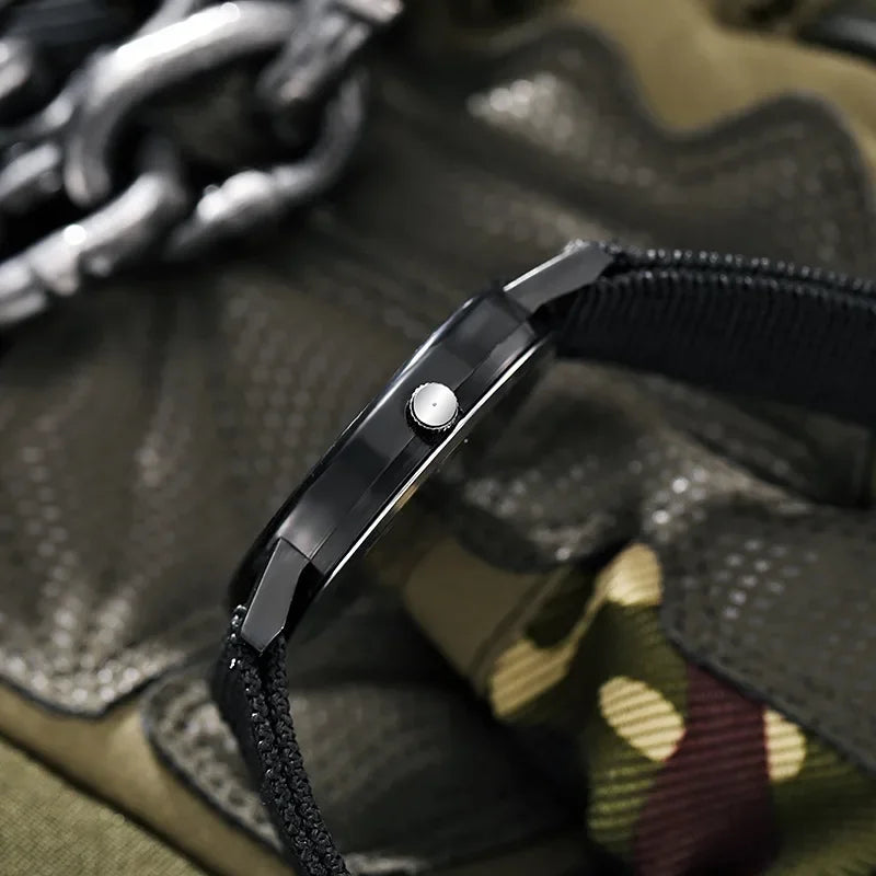 RBB Military Men’s Watch – Outdoor Sports Quartz Wristwatch with Nylon Band & Luminous Display