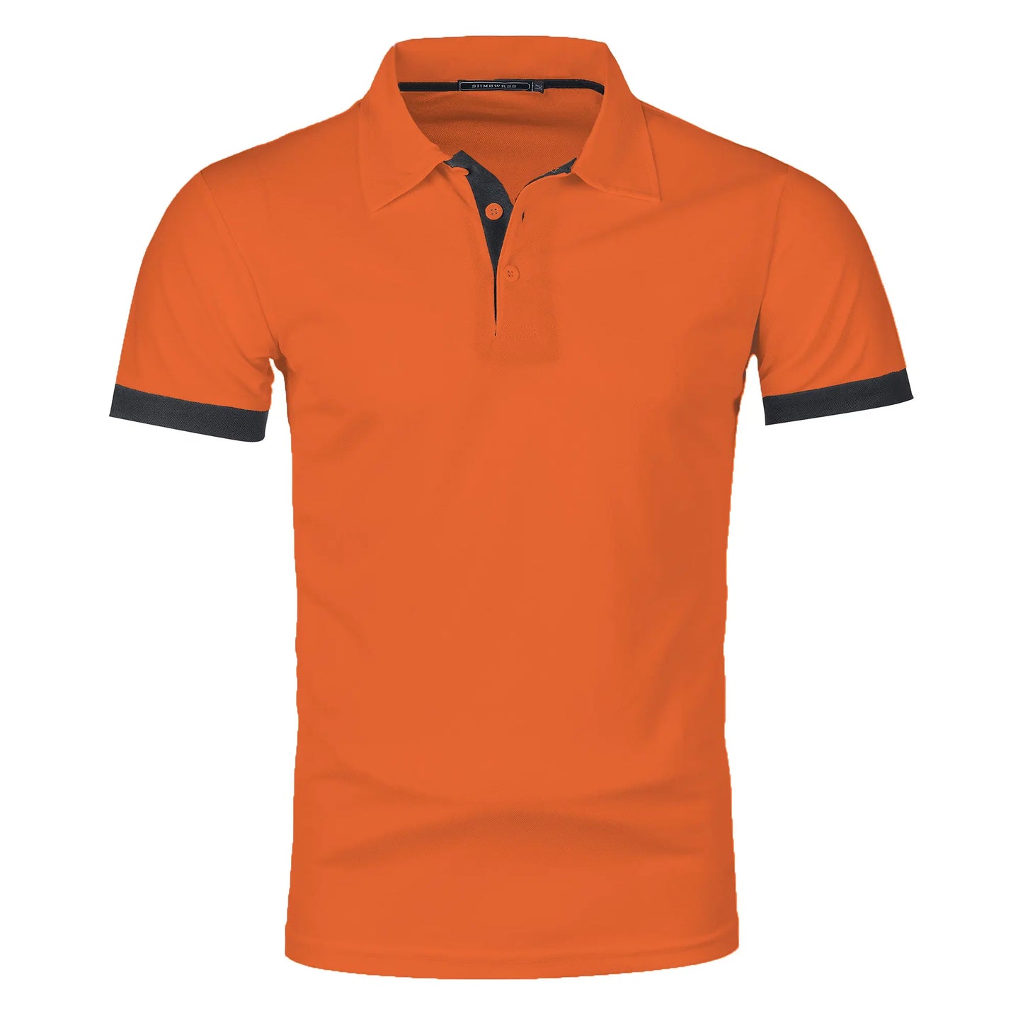 RBB Men’s Short Sleeve Color Matching Fashion Lapel Shirt – Stylish Casual Summer Top