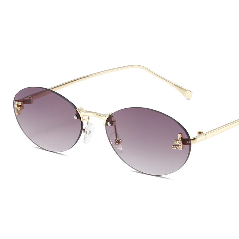 RBB Personalized Diamond F Sunglasses | Metal Frame & Hinges | Unisex