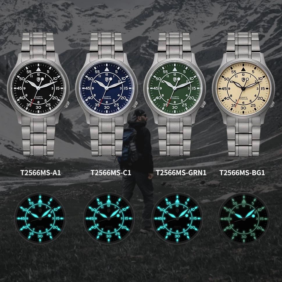 RBB Titanium Ultra-Thin Quartz Watch – VH31, Sapphire, 5ATM, Luminous